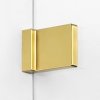 NEW TRENDY Kabina prysznicowa prostokątna z uchwytem relingowym lewa AVEXA GOLD BRUSHED 80x70x200 EXK-3010